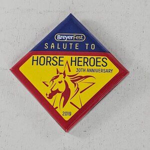 Breyerfest 2019 Salute To Horse Heroes 30th Anniversary Button Pin
